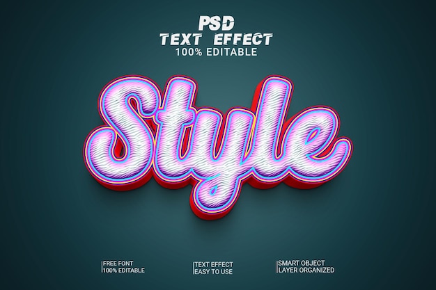 Psd creatieve stijl tekststijleffect