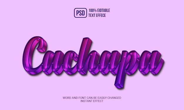 PSD psd creative cachapa text effect