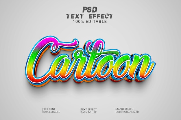 PSD psd creative cortoon text style effect