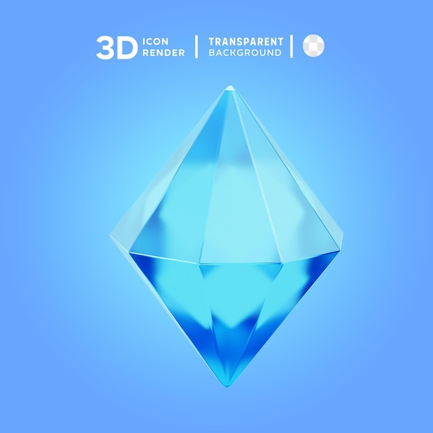 PSD Иллюстрация psd crystal 3d