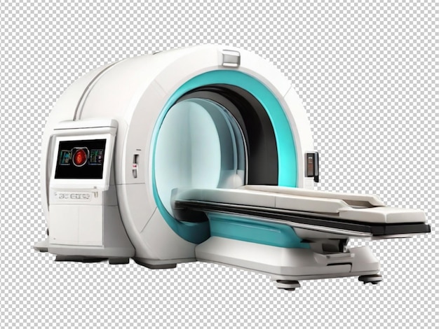 Psd di una macchina ct scan su sfondo trasparente