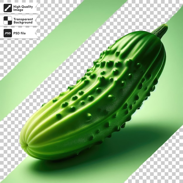 PSD psd cucumber on transparent background