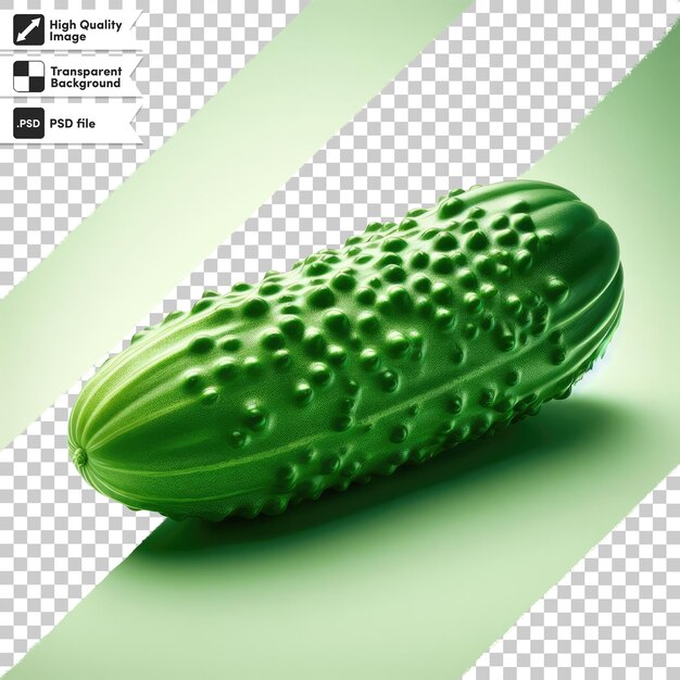 Psd cucumber on transparent background