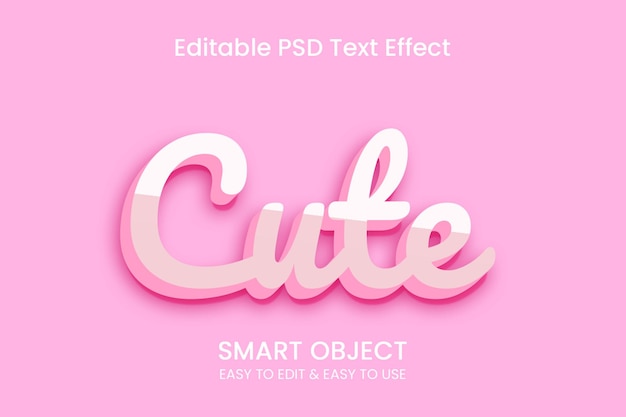 PSD psd かわいい3dテキストスタイル効果