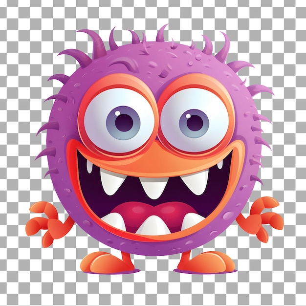 PSD psd cute blue monster stickers