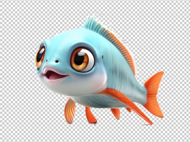 PSD psd of a cutest dartfish on transparent background