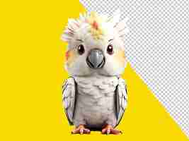 PSD psd of cutest ever cockatoo on transparent background