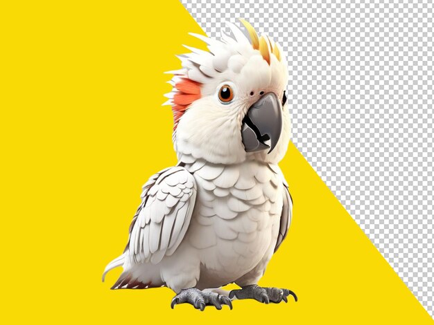 PSD psd of cutest ever cockatoo on transparent background