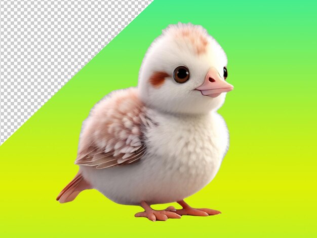 PSD psd of a cutest ever rallidae on transparent background