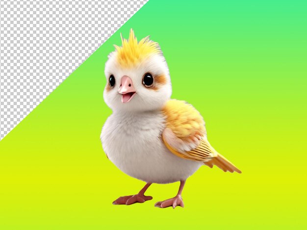 PSD psd of a cutest ever rallidae on transparent background