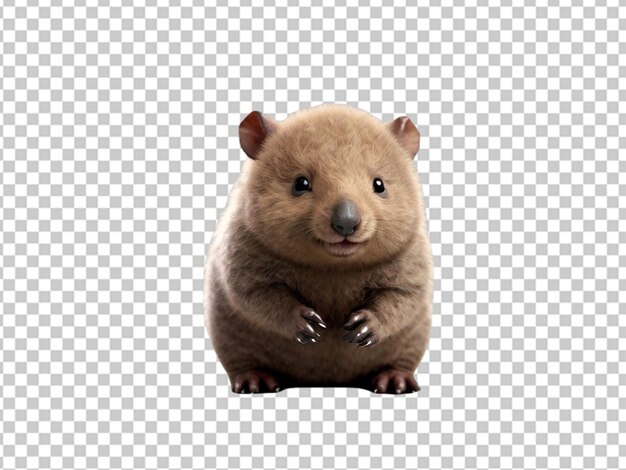 PSD psd of a cutest ever wombat