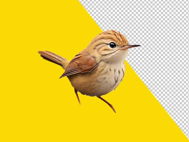 PSD psd of a cutest warbler on transparent background