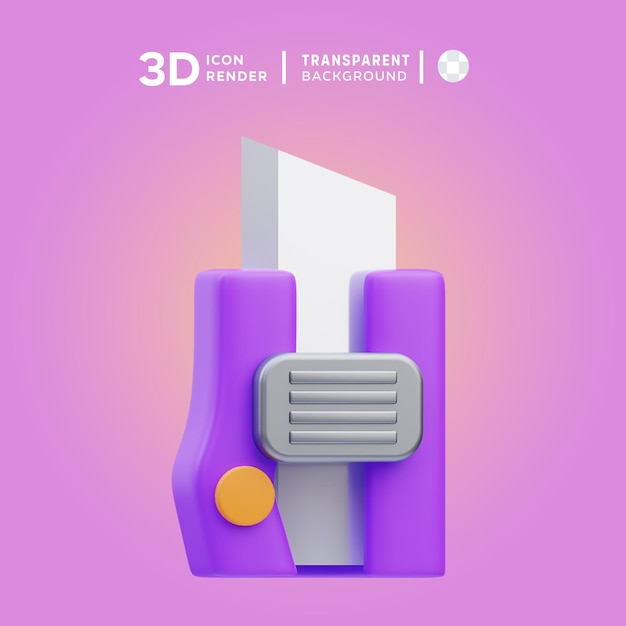 PSD Иллюстрация psd cutter 3d