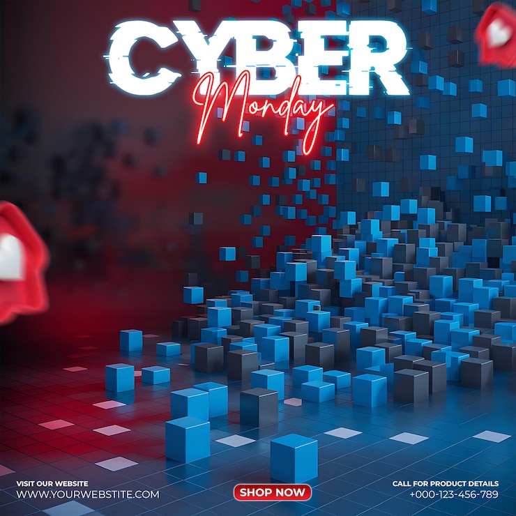 PSD psd cyber monday offer sale social media post template