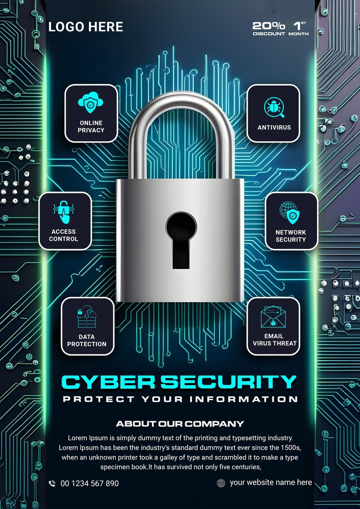 PSD cyber security flyer with image