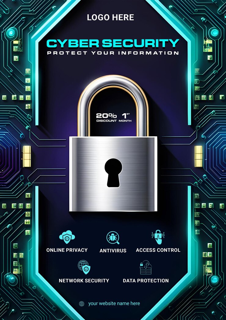 PSD cyber security flyer with image