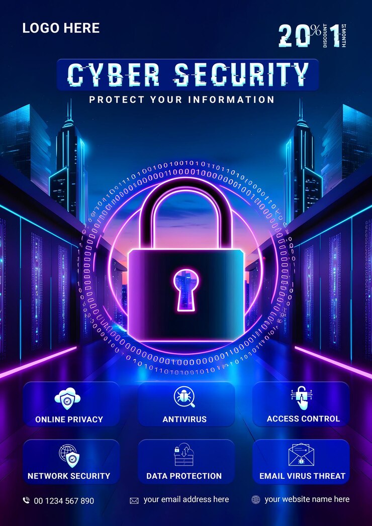 PSD cyber security flyer with image