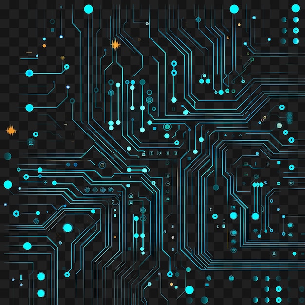 Psd di cibernetico cybernetic lines circuit board patterns elettrico clipart trasparente png 4096px