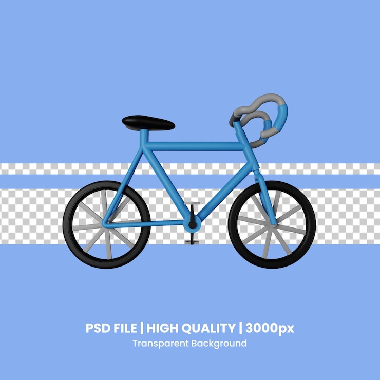 PSD psd cycling 3d icon illustration