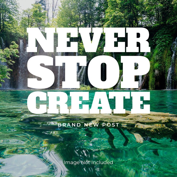 PSD psd daily motivational quotes typografia projekt dla mediów społecznościowych i szablonu postów na instagramie