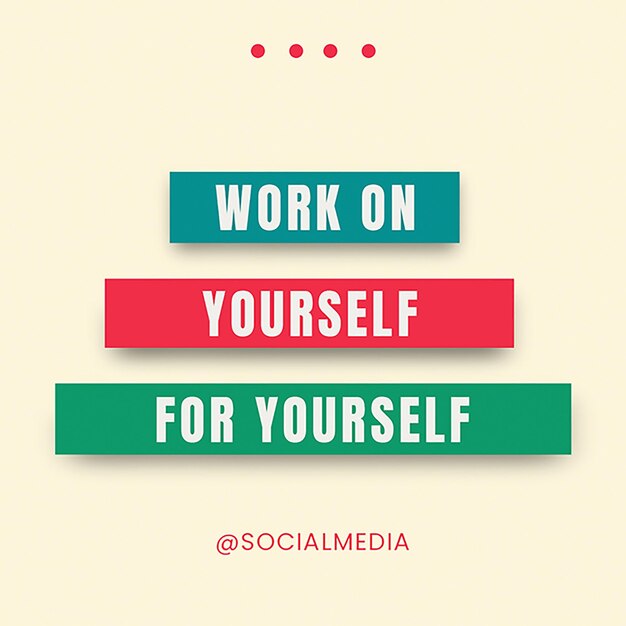 PSD psd daily motivational quotes design tipografico per i social media e il modello di post di instagram
