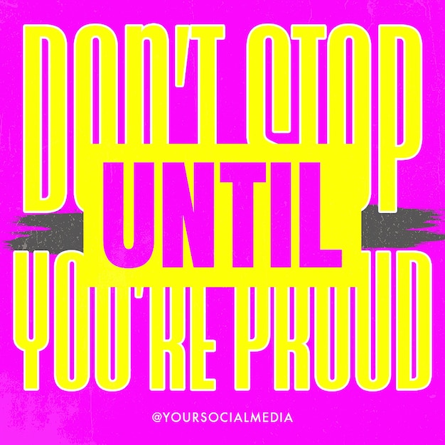 Шаблон постов в Instagram PSD Daily Qoutes