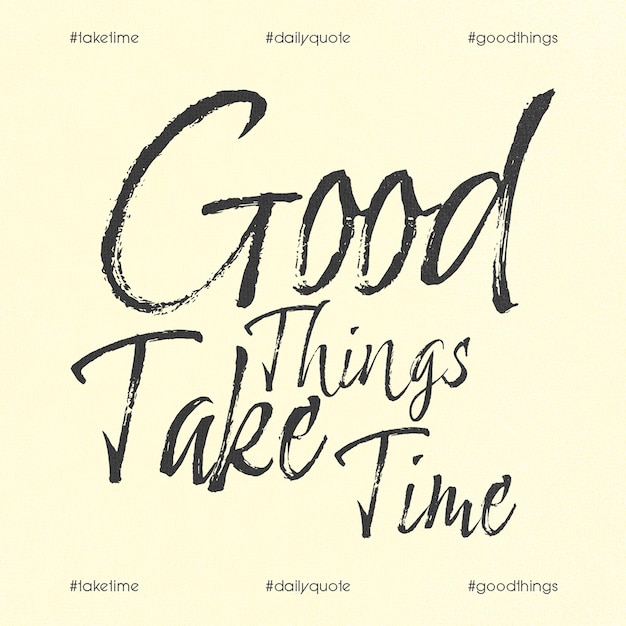 PSD Daily qoutes op crème achtergrond instagram post sjabloon