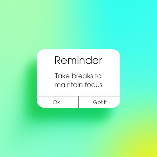 psd daily reminder color your feed with gradient background for social media post