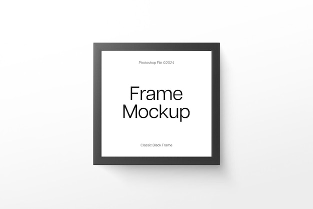 PSD psd dark grey photo frame mockup design