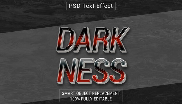 PSD psd dark ness 로고 텍스트 스타일 효과