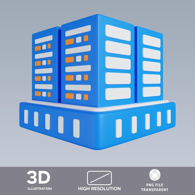 PSD серверы данных 3D иллюстрация