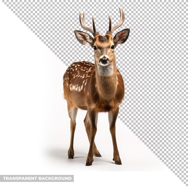 Psd deer isolated without background