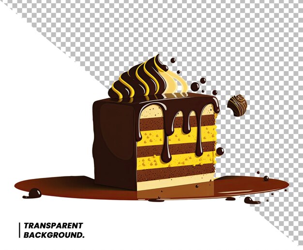 PSD psd delicious cake isolated