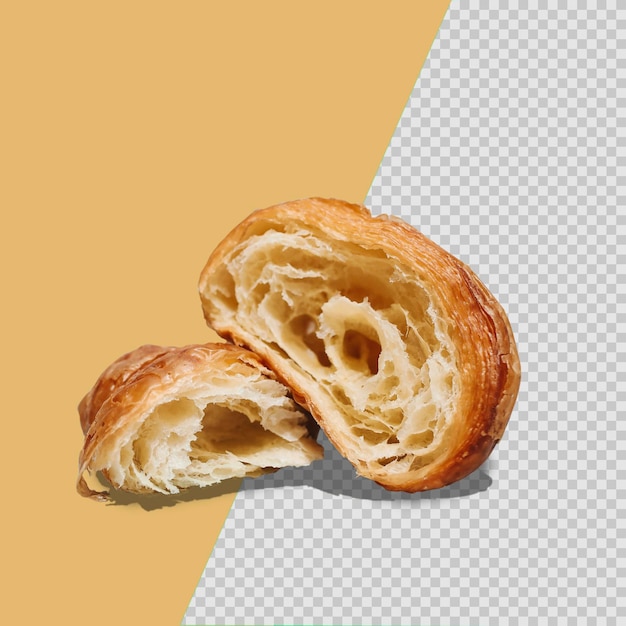 PSD Вкусный круассан изолированный