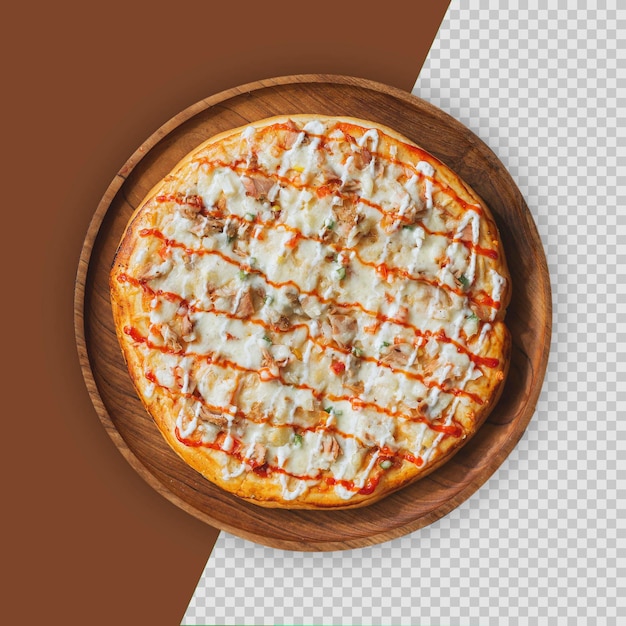 PSD 맛있는 신선한 피자 절연