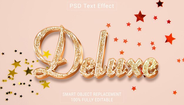 PSD psd deluxe 로고 텍스트 스타일 효과