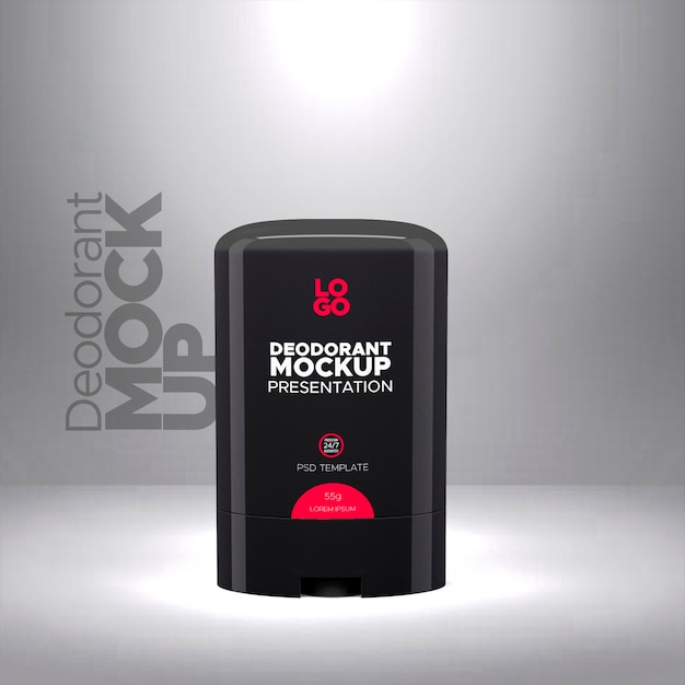 Psd deodorant mockup