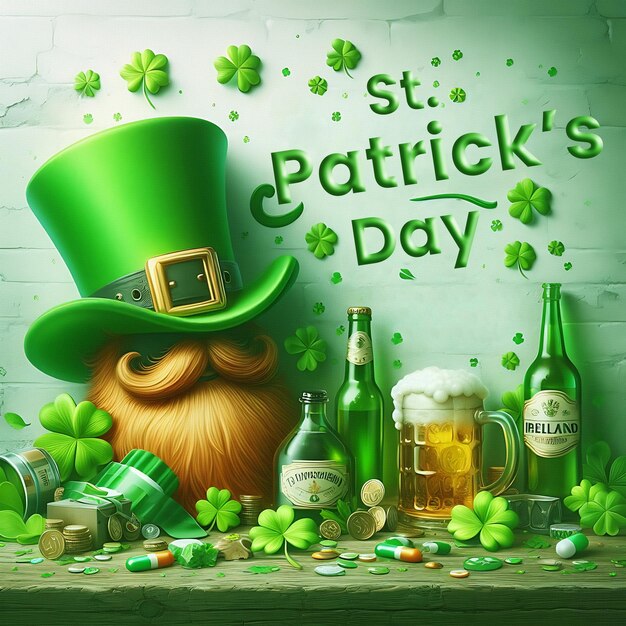 PSD ハッピー・セント・パトリックズ・デー (happy st. patrick's day) はアイルランドにとって誇りのある日です