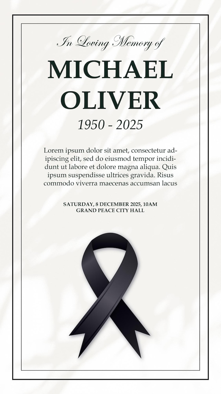 PSD psd design funeral order of service snapgram template