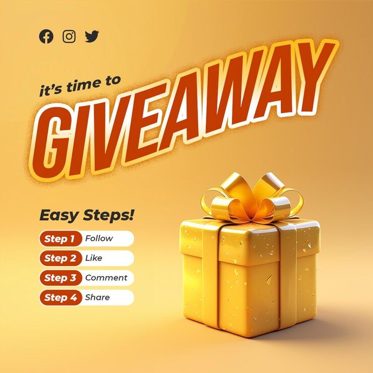 PSD 디자인 선물 인스타그램 게시물 템플릿