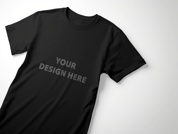 PSD psd design space on black t shirt