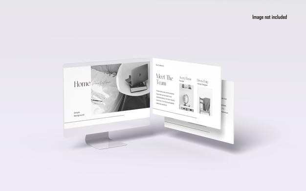 PSD desktop screen mockup