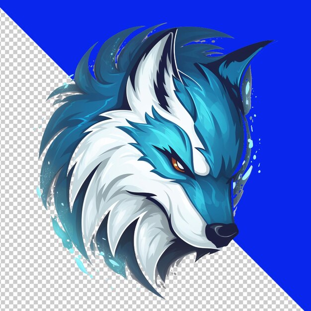 Psd of a detailed mascot gaming logo