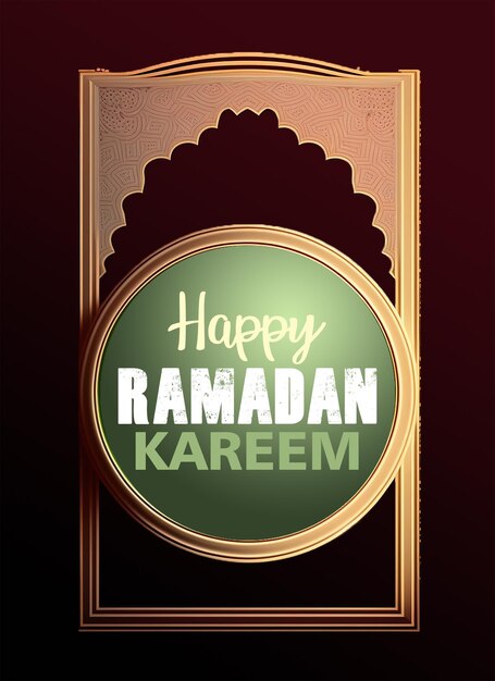 Psd detailed ramadan book cover vertical poster template