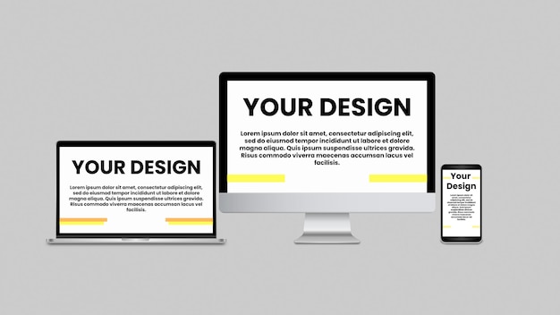 psd devises mockup design template