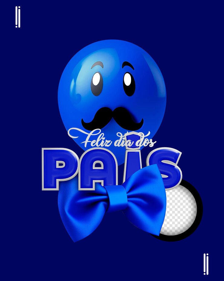 PSD psd dia dos pais father's day 3d illustration
