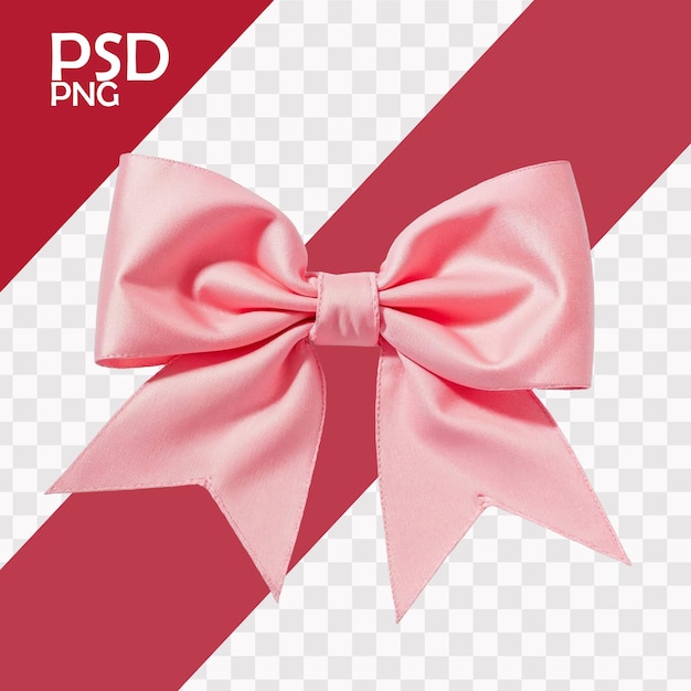 PSD Differnet color of ribbon bow png transparent and isolated background