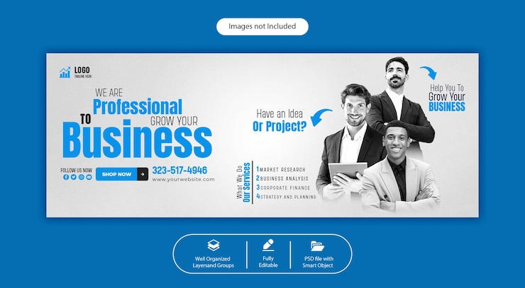PSD psd digital marketing agency and corporate facebook cover template