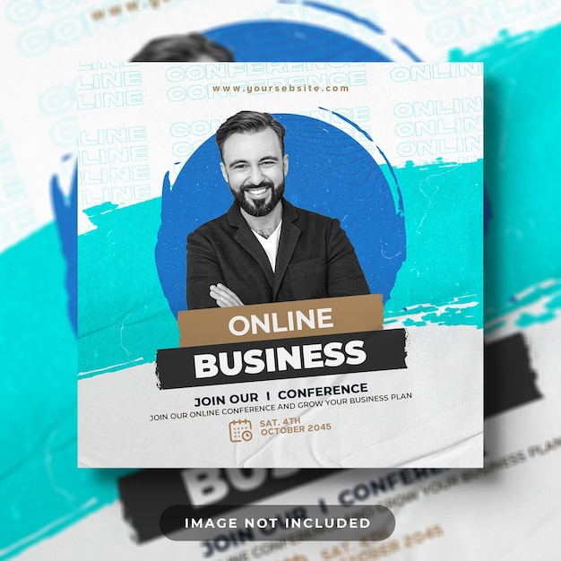 PSD psd digital marketing live webinar and corporate social media post template