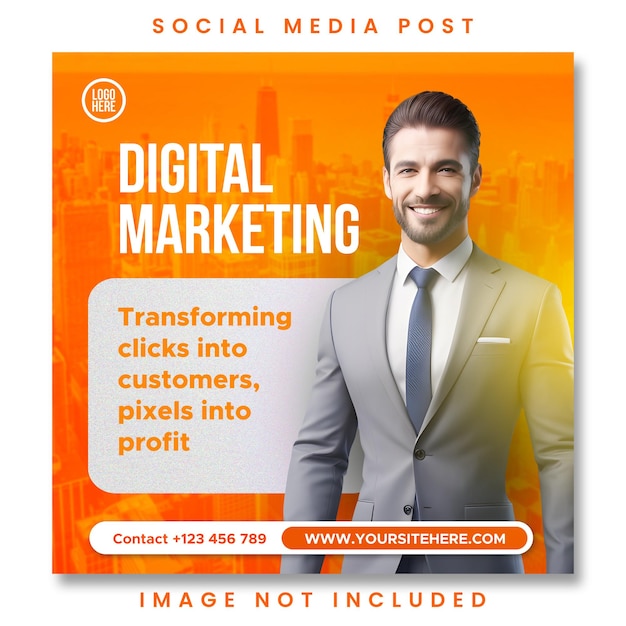 PSD psd digital marketing social media banner or instagram post template